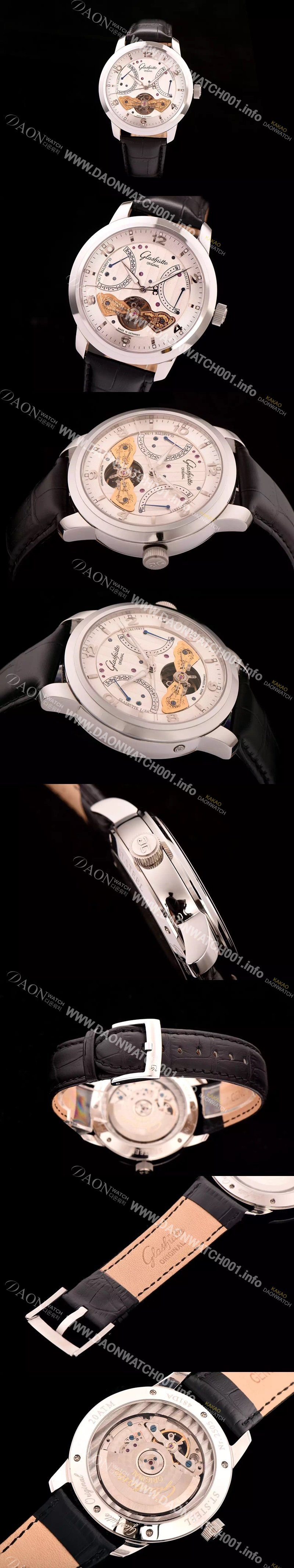 홍콩명품 [글라슈테 오리지날] 남성용 글라슈테 오리지날 시리즈 화이트다이얼 GLA423