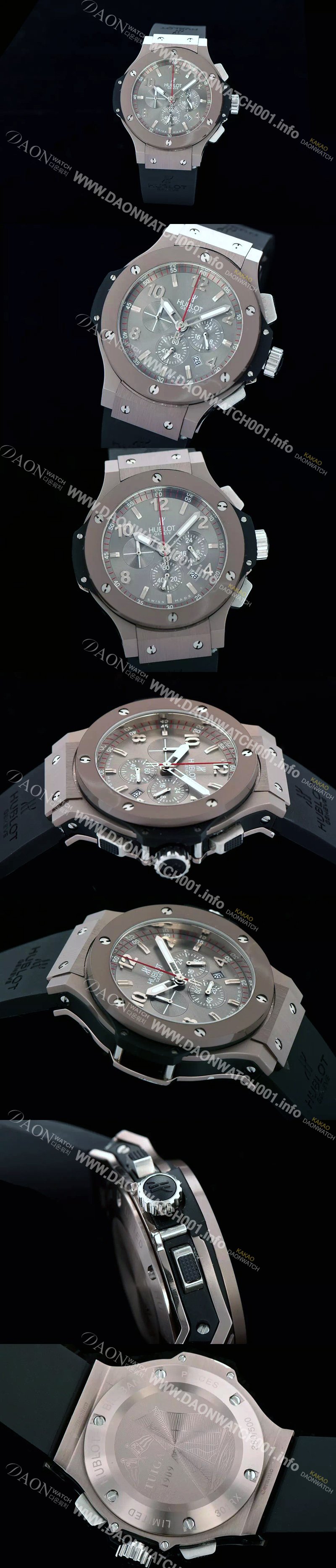 홍콩명품 [휴블렛] 남성용 빅뱅 에볼루션 쿼츠 44mm 버젼 그레이 다이얼 HUB4215