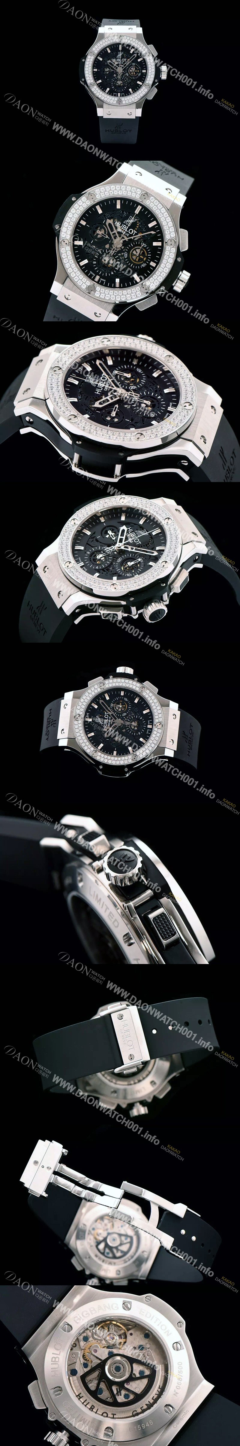 홍콩명품 [휴블렛] 남성용 킹파워 리미티드 에디션 45mm 블랙다이얼 HUB0410