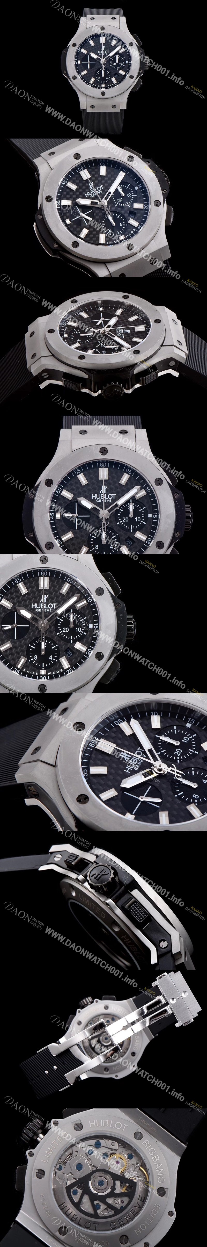 홍콩명품 [휴블렛] 남성용 빅뱅 최고급형! 301.SM.1770.RX 에볼루션 크로노그래프 블랙 다이얼 신형 ETA 7750오토매틱 무브먼트 HUB0401