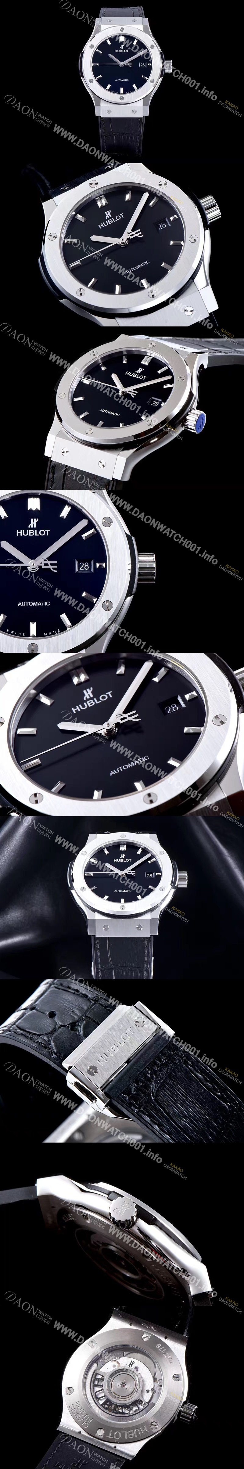 홍콩명품 [휴블렛] 남성용 NEW 클레식 퓨전 511.NX.1171.LR 논그로노형 33MM 블랙 다이얼 오토매틱 무브먼트 HUB0201