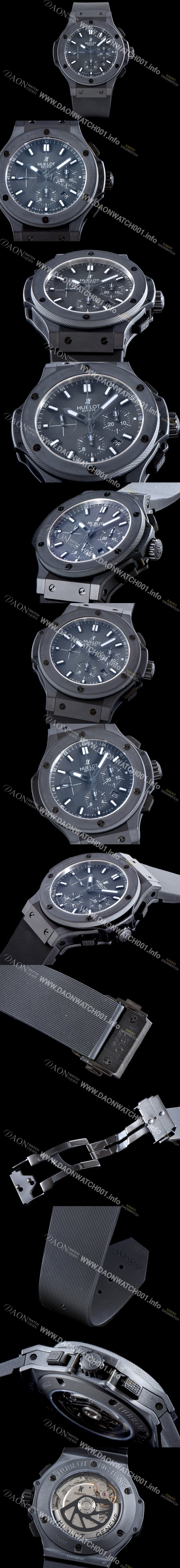 홍콩명품 [휴블렛] 남성용 NEW 빅뱅 301.CI.7170.LR 밀리미터에 세라믹 에디션!! 44MM 크로노그래프 선레이 새틴-피니시 블랙 다이얼 Caliber HUB 4100 타입 무브먼트 HUB4210