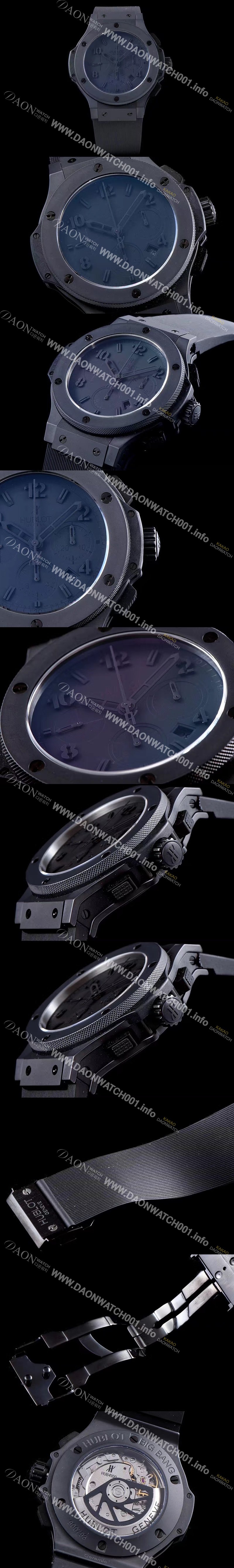 홍콩명품 [휴블렛] 남성용 빅뱅 301.ci.1110.ci 44MM 크로노그래프 올블랙 다이얼 오토매틱무브먼트 HUB4102