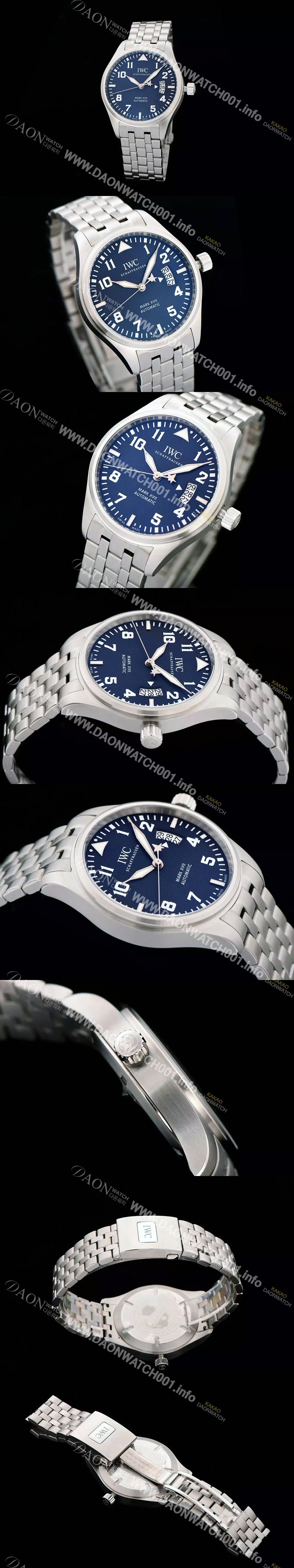 홍콩명품 [아이더블유씨] 남성용 파일럿 워치 마크 17 블랙다이얼 IWC0411