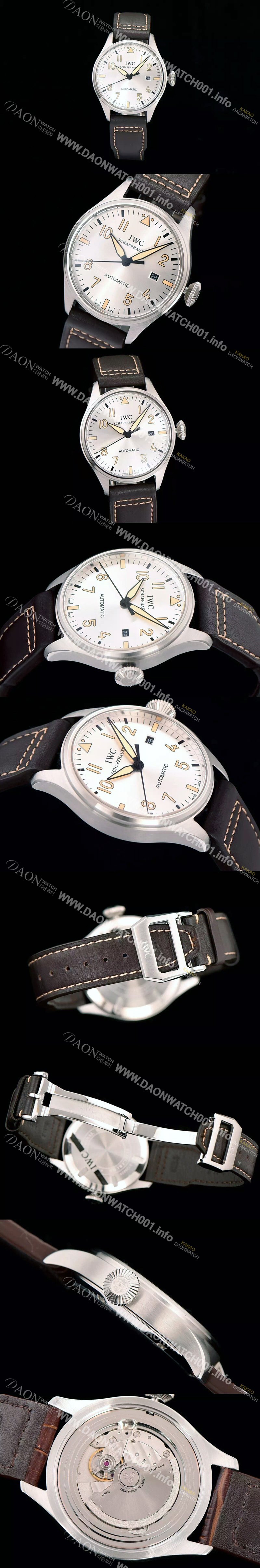 홍콩명품 [아이더블유씨] 남성용 파일럿 실버다이얼 40mm IWC0434