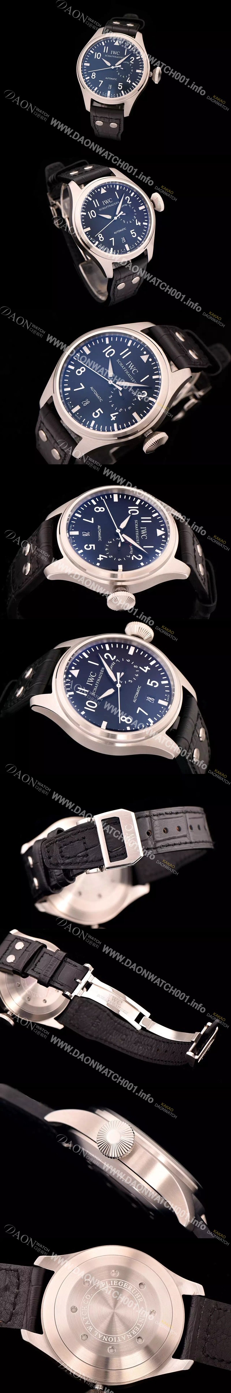 홍콩명품 [아이더블유씨] 남성용 빅 파일럿 세븐 데이즈 47mm 블랙다이얼 IWC0433