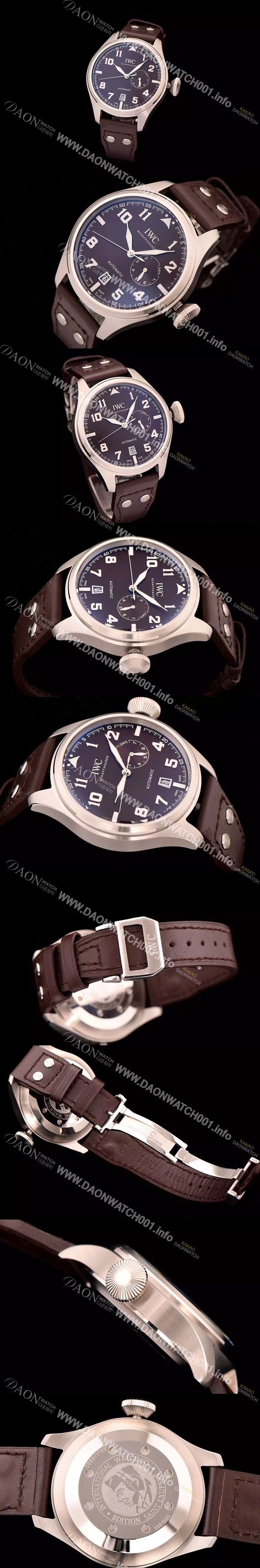 홍콩명품 [아이더블유씨] 남성용 빅 파일럿 에디션 세븐 데이즈 47mm 브라운다이얼 IWC0435