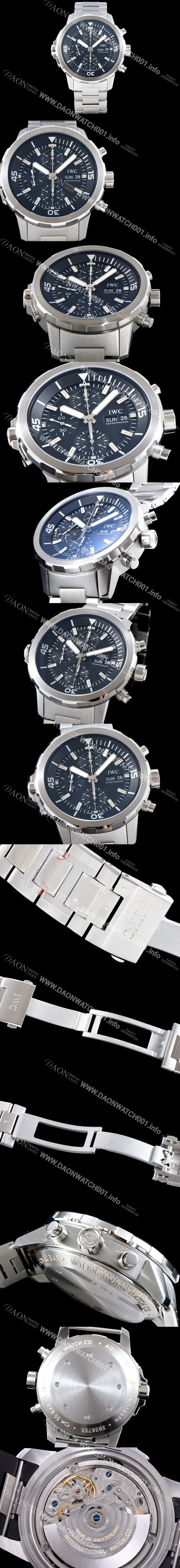 홍콩명품 [아이더블유씨] 남성용 아쿠아타이머 IW376804 크로노그래프 블루다이얼 IWC0400