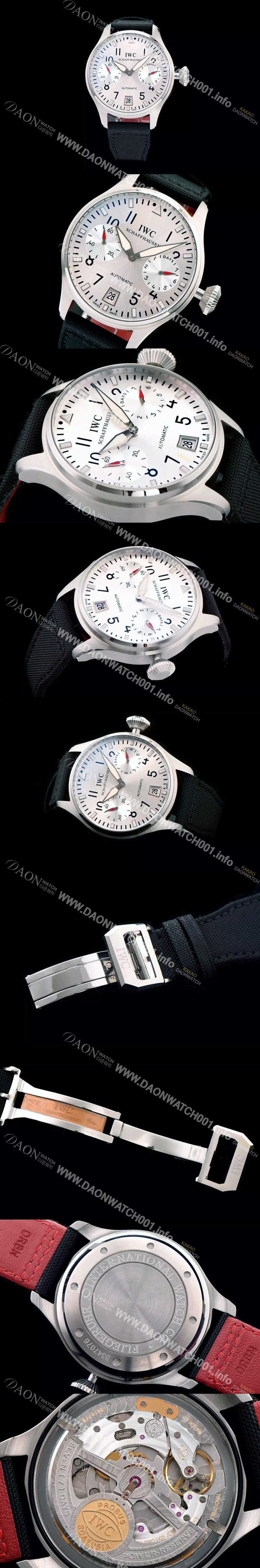 홍콩명품 [아이더블유씨] 남성용 빅파일럿 7 데이즈 44mm 실버다이얼 IWC0400