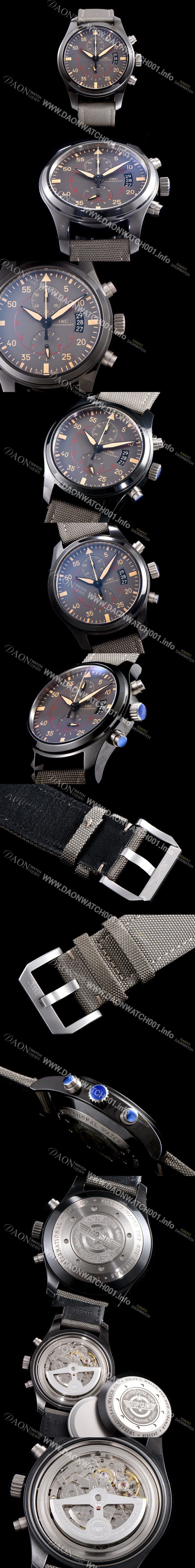 홍콩명품 [아이더블유씨] 남성용 파일럿 탑건 IW388002 미라마 세라믹 빈티지 에디션 브라운다이얼 IWC0452