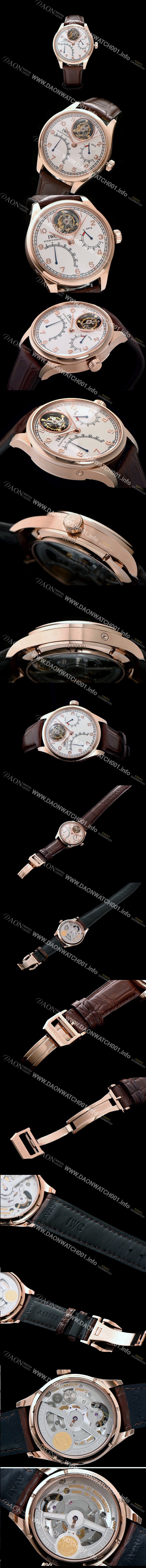 홍콩명품 [아이더블유씨] 남성용 포르투기즈 투어빌론 무브먼트 화이트 다이얼 IWC0451