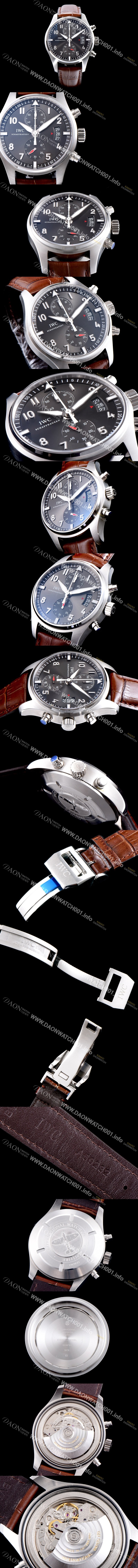 홍콩명품 [아이더블유씨] 남성용 파일럿 IW387802 오토매틱 7750무브먼트 그레이 다이얼 IWC0242