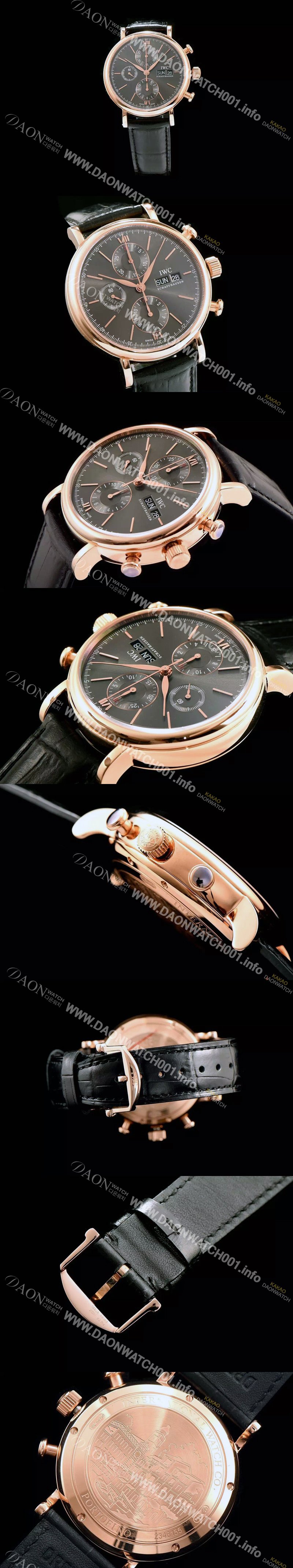 홍콩명품 [아이더블유씨] 남성용 포르토피노 7750 오토매틱 무브먼트 그레이다이얼 IWC0200