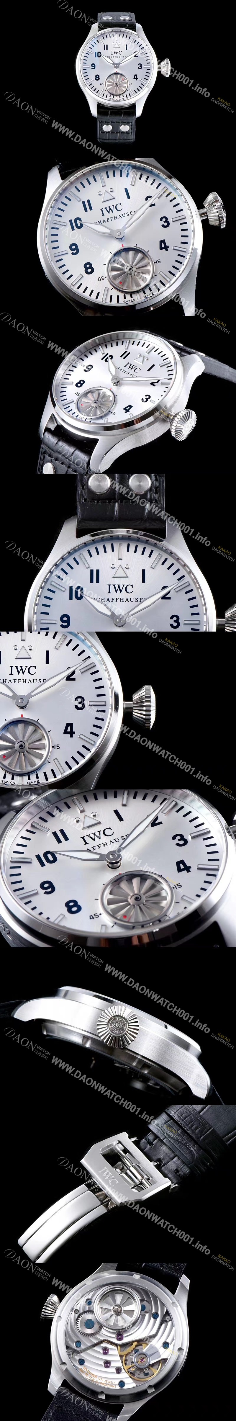 홍콩명품 [아이더블유씨] 남성용 빅 파일럿 마커스 뷸러 터빈 무브먼트 V6F 1:1베스트 에디션 화이트 다이얼 IWC0220