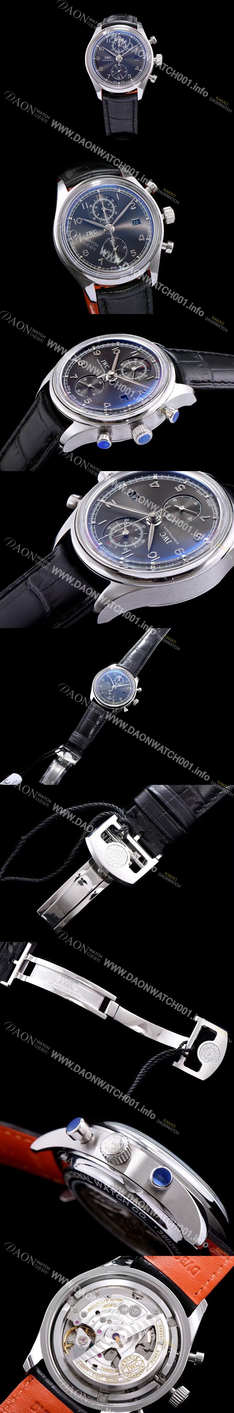 홍콩명품 [아이더블유씨] 남성용 포루투기즈 칼리버 IW390404 클래식 모델 크로노그래프 진 그레이 다이얼 오토매틱 무브먼트 IWC0100