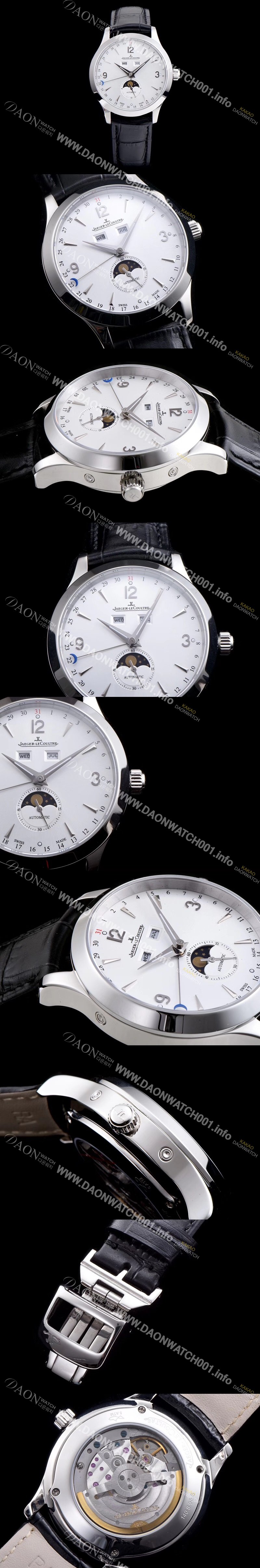 홍콩명품 [예거르꿀뜨르] 남성용 마스터 캘린더 1558420모델 씬 문페이즈 실버다이얼 아플리케 인덱스 Jag0093 오 JAG4201