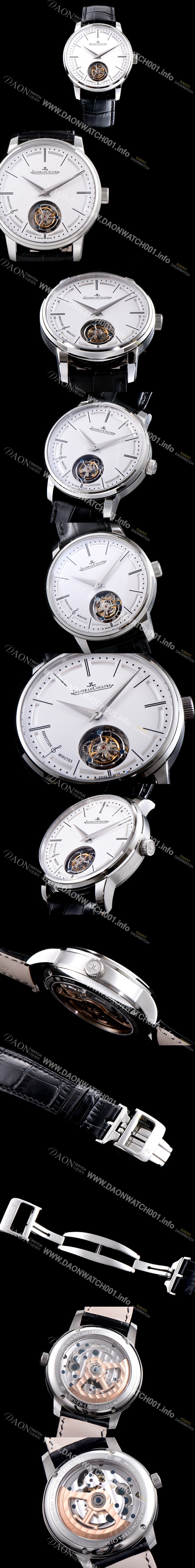 홍콩명품 [예거르쿨트르] 남성용 마스터 울트라 씬 1313520 미닛 리피터 플라잉 투르비옹 화이트 다이얼 아시안 투어빌론 탑재 무브먼트 JAG0412