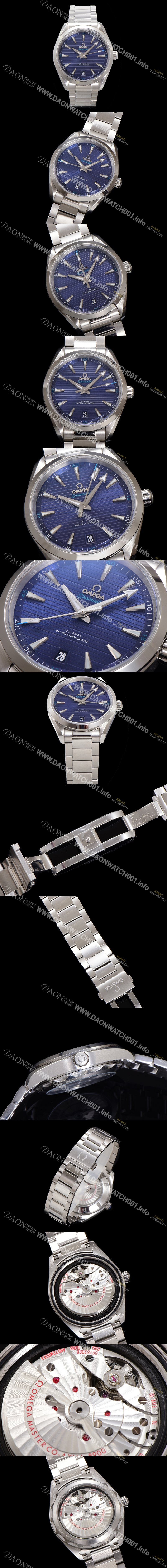 홍콩명품 [오메가] 남성용 씨마스터 220.10.41.21.03.001 아쿠아테라 코-액시얼 41mm 오토매틱 Cal.8900 타입 블루 다이얼 omg20237