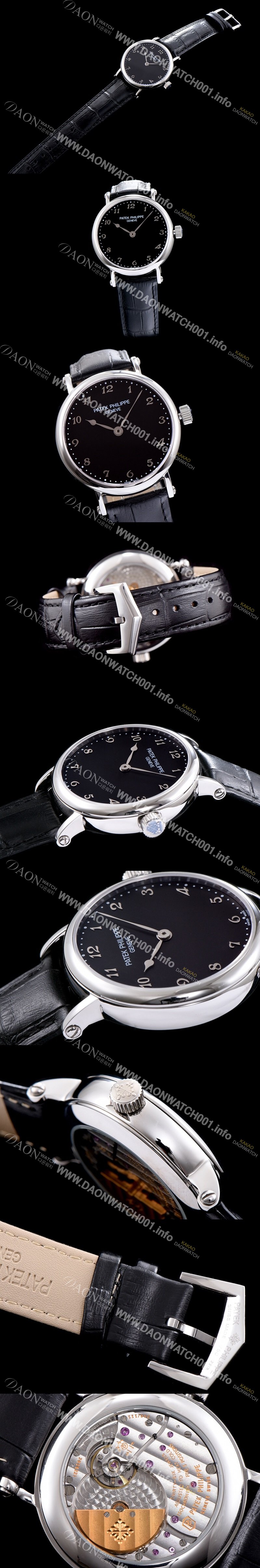 홍콩명품 [파텍필립] 남성용 칼라드라바 블랙 다이얼 오토매틱 무브먼트 PAT0252