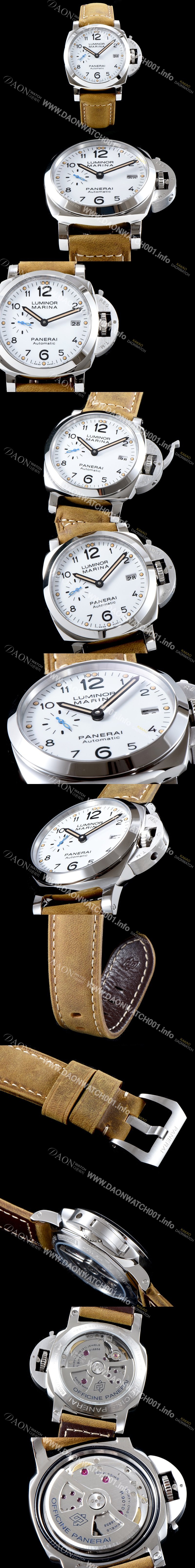홍콩명품 [파네라이] 남성용 루미노르 PAM01523 화이트 다이얼 오토매틱 무브먼트 PAN0213