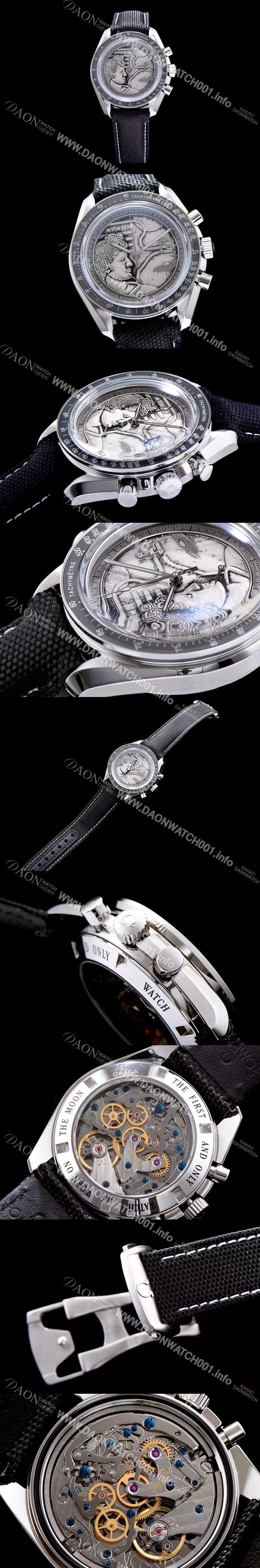 홍콩명품 [오메가] 남성용 스피드마스터 그레이 다이얼 핸드 와인딩 무브먼트 OMG0010