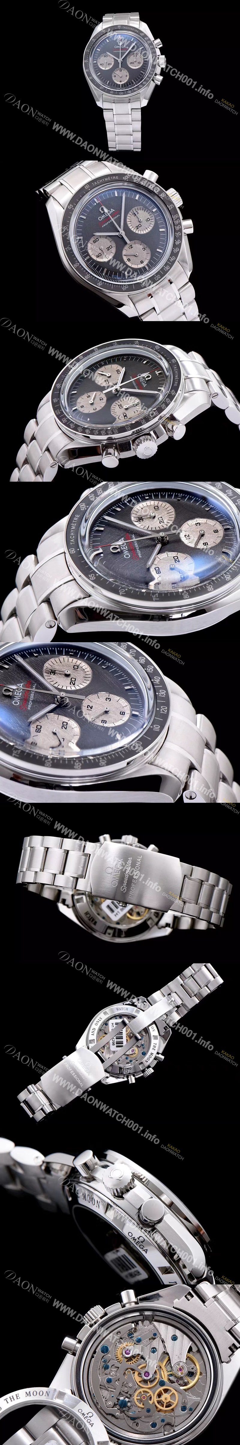 홍콩명품 [오메가] 남성용 스피드마스터 그레이 다이얼 핸드 와인딩 무브먼트 OMG00007