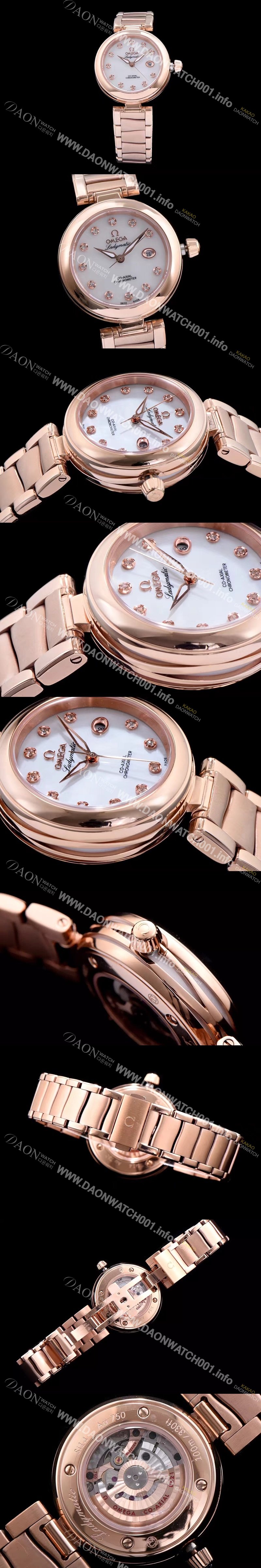 홍콩명품 [오메가] 여성용 드빌 화이트 다이얼 오토매틱 무브먼트 OMG0301