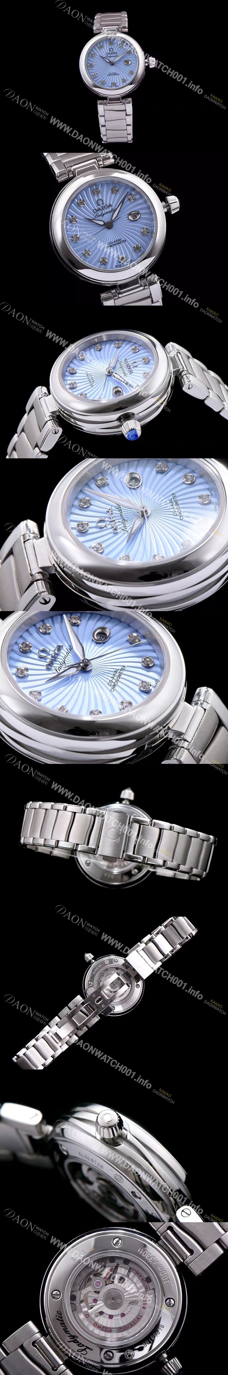 홍콩명품 [오메가] 여성용 드빌 라이트 블루 다이얼 오토매틱 무브먼트 OMG0342