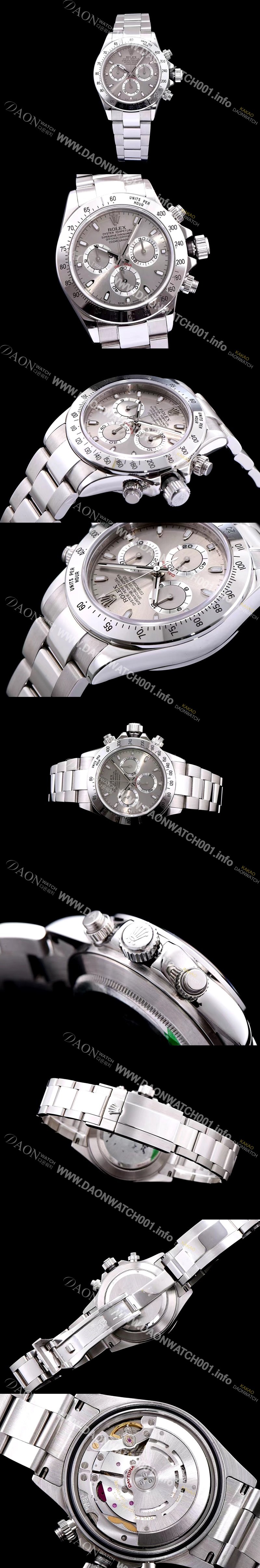 홍콩명품 [로렉스] 남성용 데이토나 그레이 다이얼 오토매틱 무브먼트 ROL0101