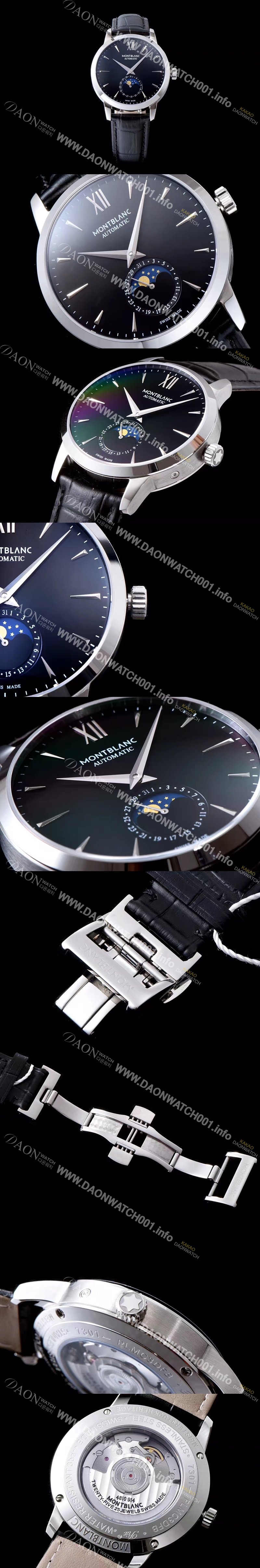 홍콩명품 [몽블랑] 남성용 헤리티지시리즈 블랙 다이얼 오토매틱 무브먼트 MON42010