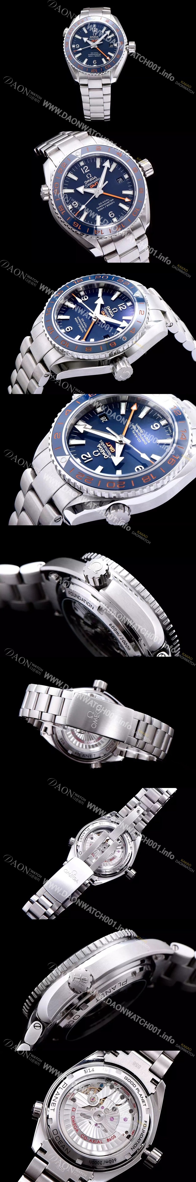 홍콩명품 [오메가] 남성용 시마스터 코엑시얼 지엠티 블루 다이얼 오토매틱 무브먼트 OMG0310