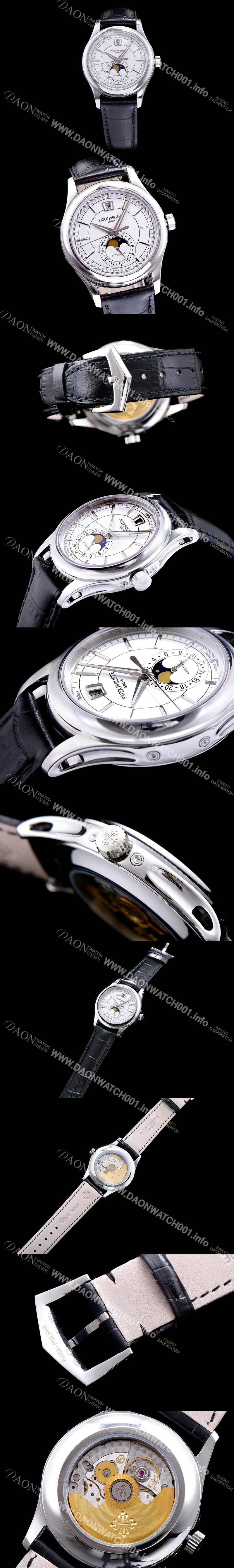 홍콩명품 [파텍필립] 남성용 그렌드 컴플리케이션 클래식 문페이즈 화이트 다이얼 오토매틱 무브먼트 PAT0210