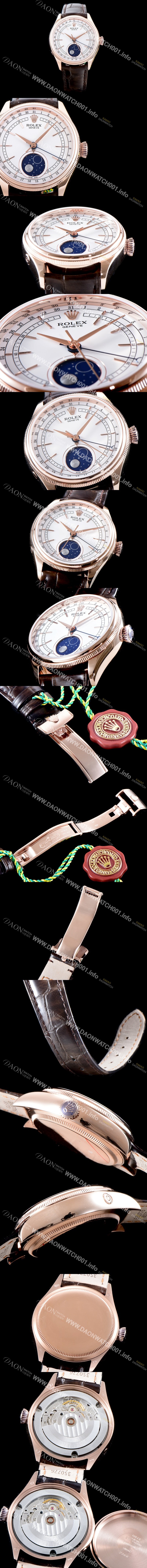 홍콩명품 [로렉스] 남성용 셀리니 m50535-0002 화이트 다이얼 2836 오토매틱 무브먼트 ROL0010