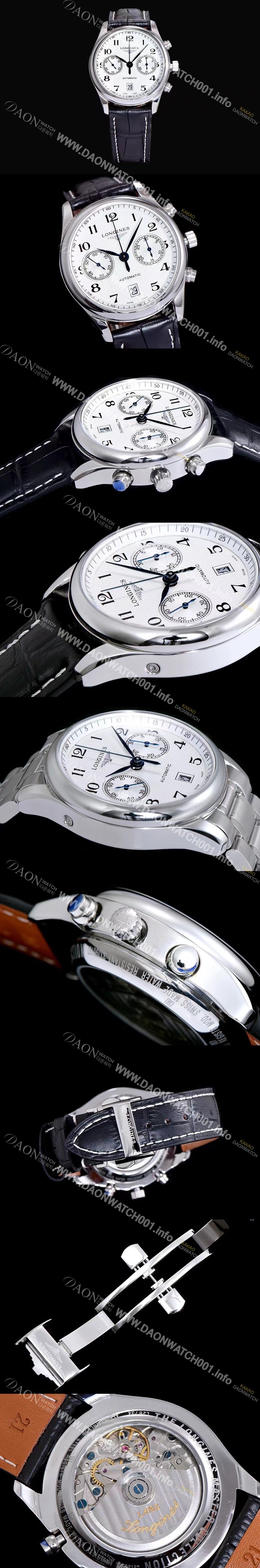 홍콩명품 [론진] 남성용 마스터 L2.669.4.78.6 컬렉션 화이트 다이얼 오토매틱 무브먼트 LON0410