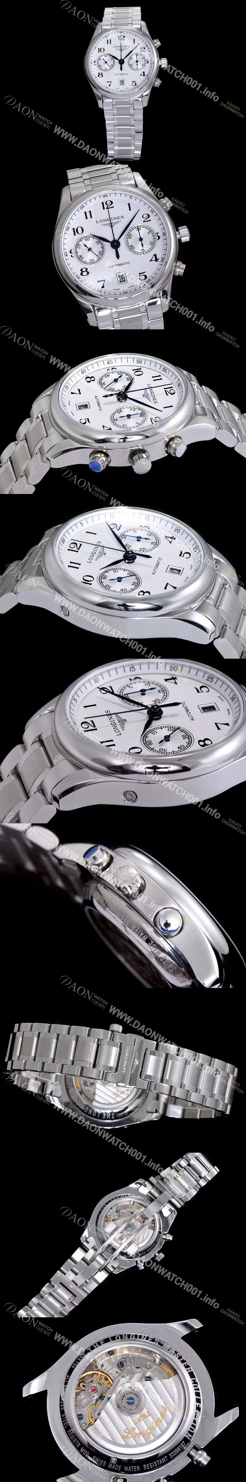 홍콩명품 [론진] 남성용 마스터 L2.669.4.78.6 컬렉션 화이트 다이얼 오토매틱 무브먼트 LON0414