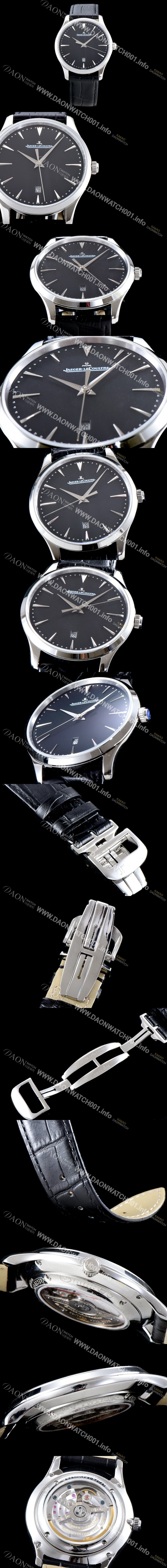 홍콩명품 [예거르꿀뜨르] 남성용 마스터 울트라 씬 데이트 블랙 다이얼 오토매틱 무브먼트 JAG0402
