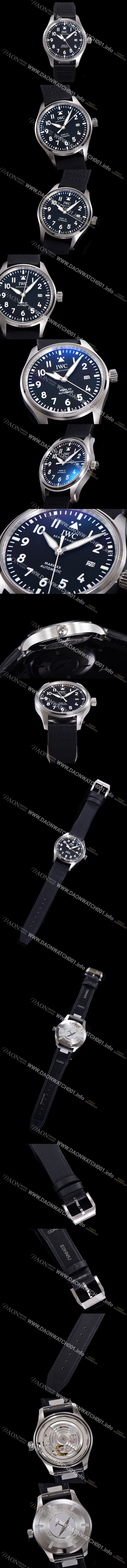 홍콩명품 [아이더블유씨] 남성용시계 1:1수제공정형 마크18 !! 파일럿 IW328201 마크18 오토매틱 32111타입 40mm 가죽줄 블랙 다이얼 iwc19264
