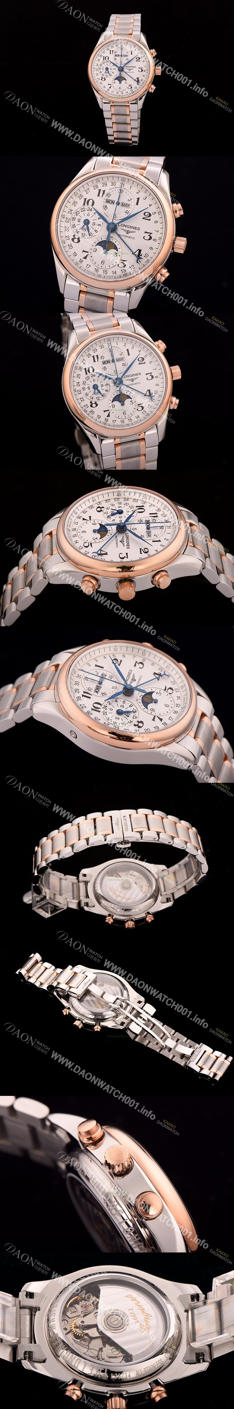 홍콩명품 [론진] 남성용 마스터 문페이즈 크로노그래프 스테인레스 스틸 LON0401