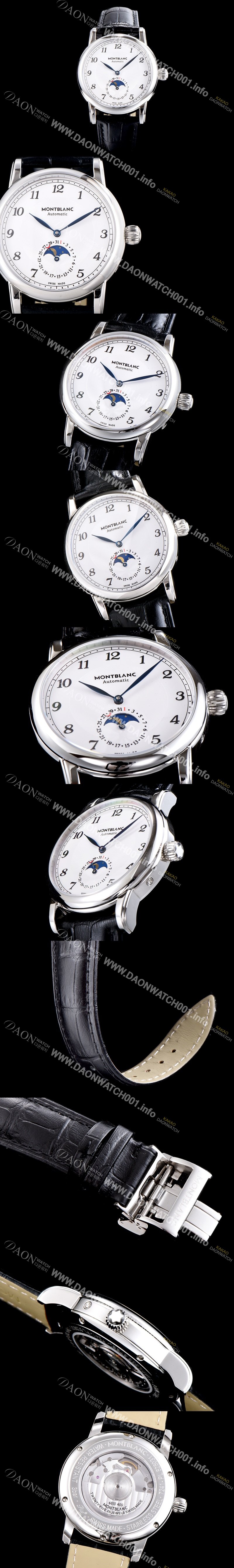 홍콩명품 [몽블랑] 남성용 박서준이 선택한 드라마 속 그 시계!! U0116508 스타 레거시 문페이즈 아이코닉 스타 컬력션 화이트 다이얼 오토매틱 무브먼트 MON0401