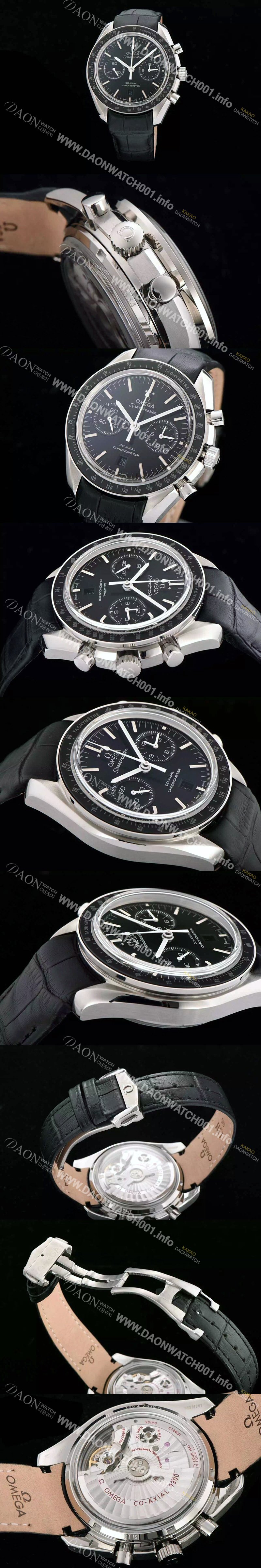 홍콩명품 [오메가] 남성용 스피드마스터 크로노그래프 블랙다이얼 블랙베젤 OMG0101