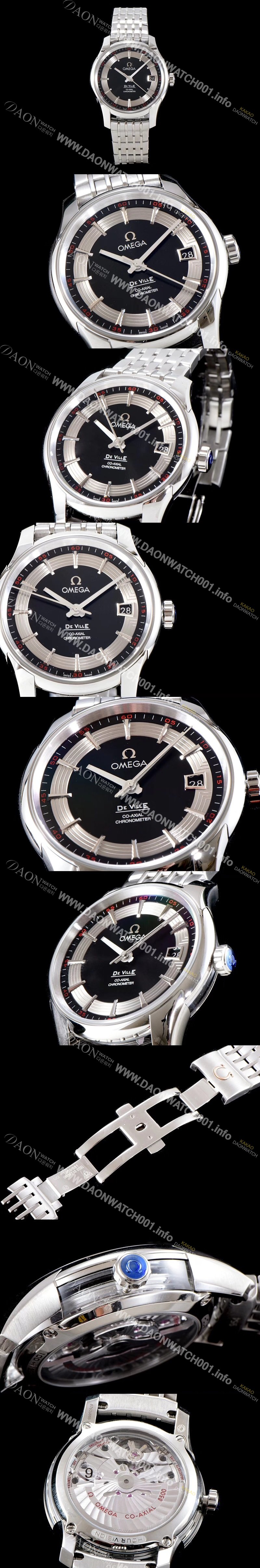 홍콩명품 [오메가] 남성용 드빌 8500 오토매틱 무브먼트 블랙 다이얼 OMG0154