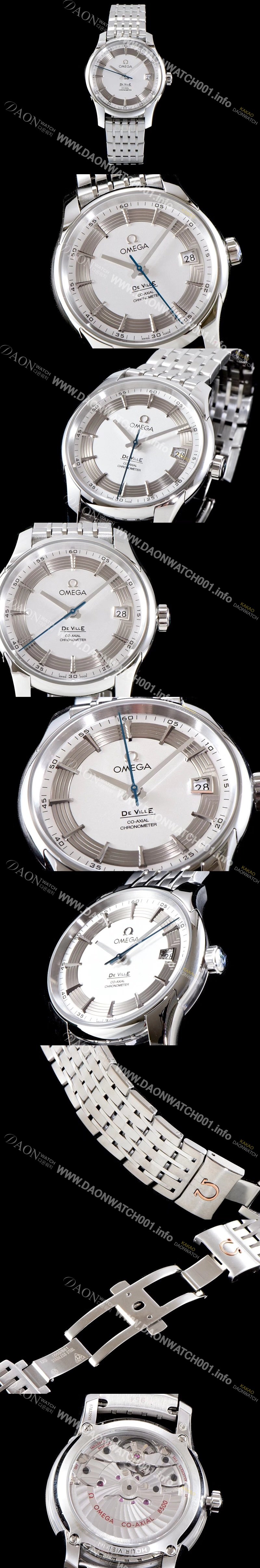 홍콩명품 [오메가] 남성용 드빌 8500 오토매틱 무브먼트 화이트 다이얼 OMG0152