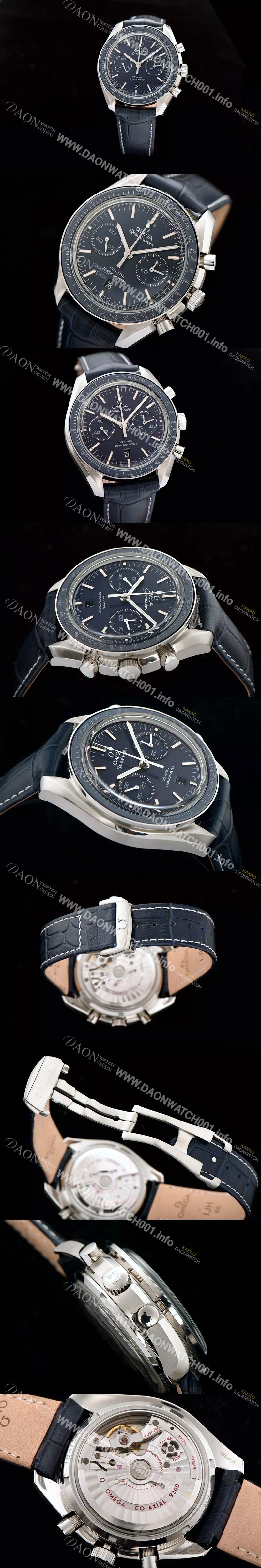 홍콩명품 [오메가] 남성용 스피드마스터 크로노그래프 네이비 다이얼 블루다이얼 OMG0155