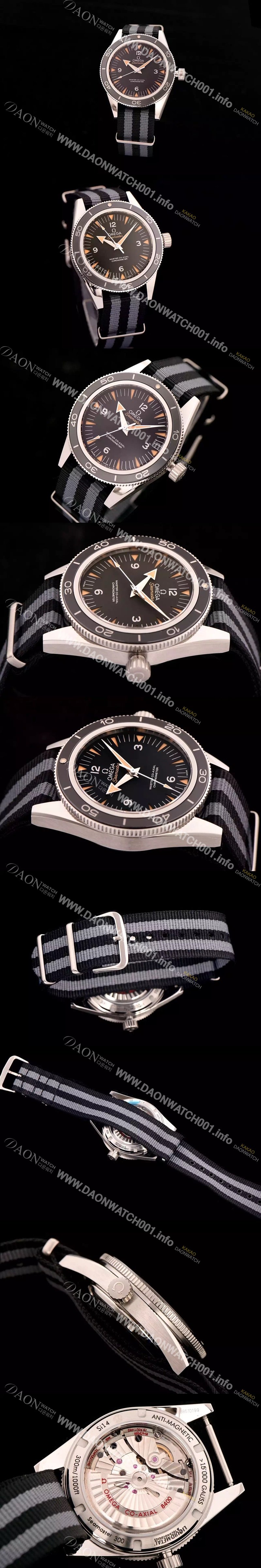 홍콩명품 [오메가] 남성용 제임스본드007 2015/S 인기상품 시마스터 코엑시얼 리퀴드 메탈 블랙다이얼 OMG0115