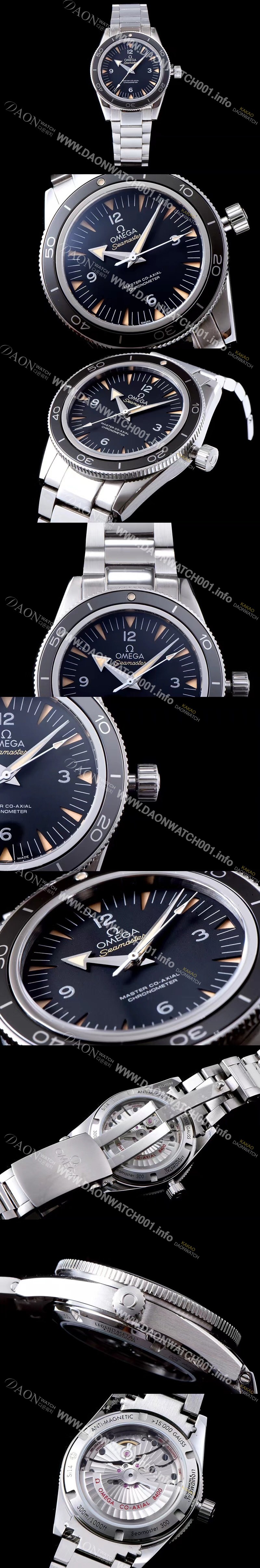 홍콩명품 [오메가] 남성용 제임스본드007 2015/S 인기상품 시마스터 코엑시얼 리퀴드 메탈 블랙다이얼 OMG0100