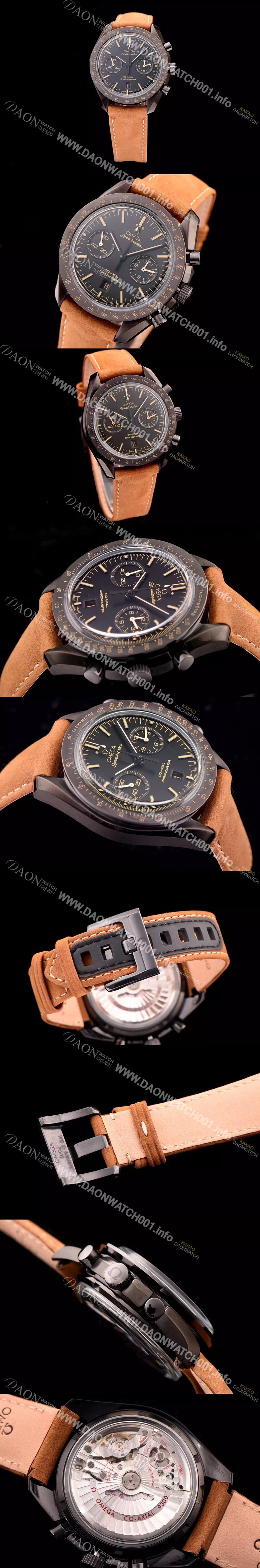 홍콩명품 [오메가] 남성용 스피드마스터 크로노그래프 블랙 다이얼 OMG0002