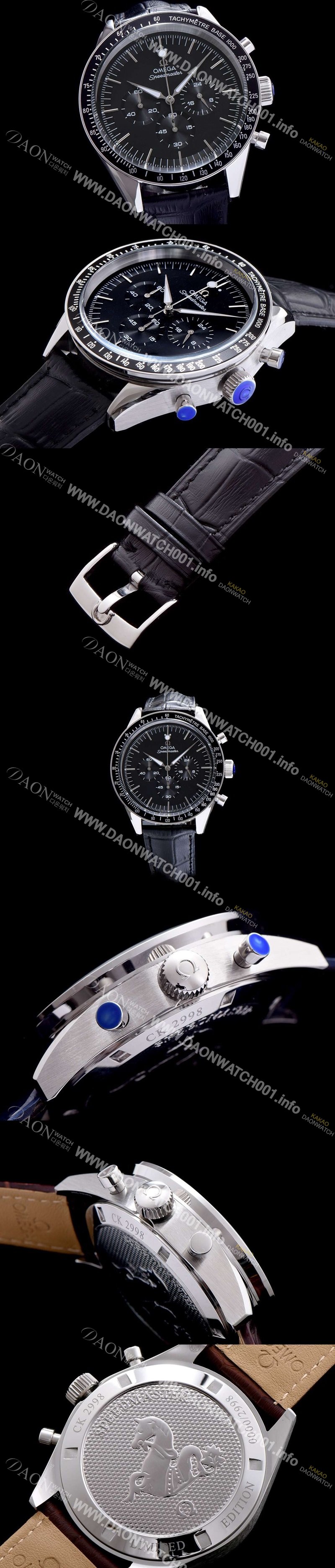 홍콩명품 [오메가] 남성용 스피드마스터 블랙 다이얼 일본쿼츠 OMG0003