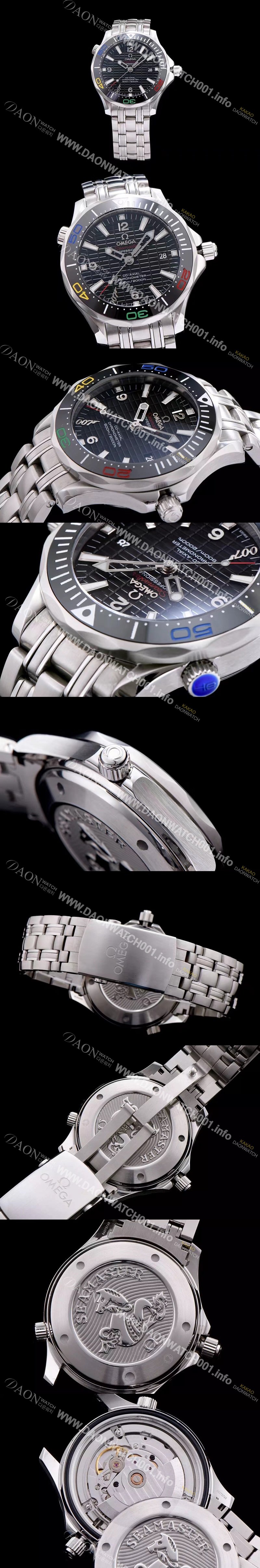 홍콩명품 [오메가] 남성용 시마스터 블랙 다이얼 오토매틱 무브먼트 OMG0014