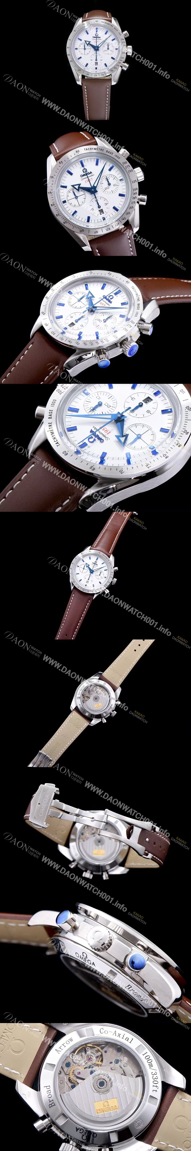 홍콩명품 [오메가] 남성용 스피드마스터 1957 화이트 다이얼 오토매틱 무브먼트 OMG0343