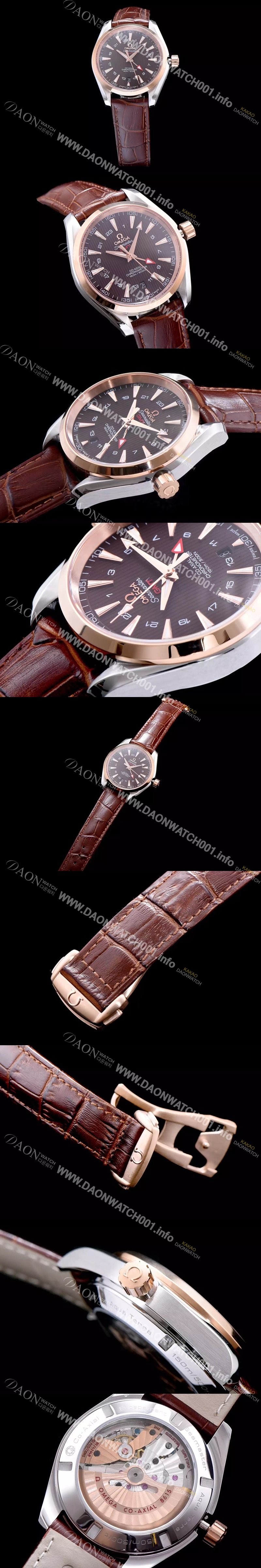 홍콩명품 [오메가] 남성용 시마스터 지엠티 브라운 다이얼 오토매틱 무브먼트 OMG0325